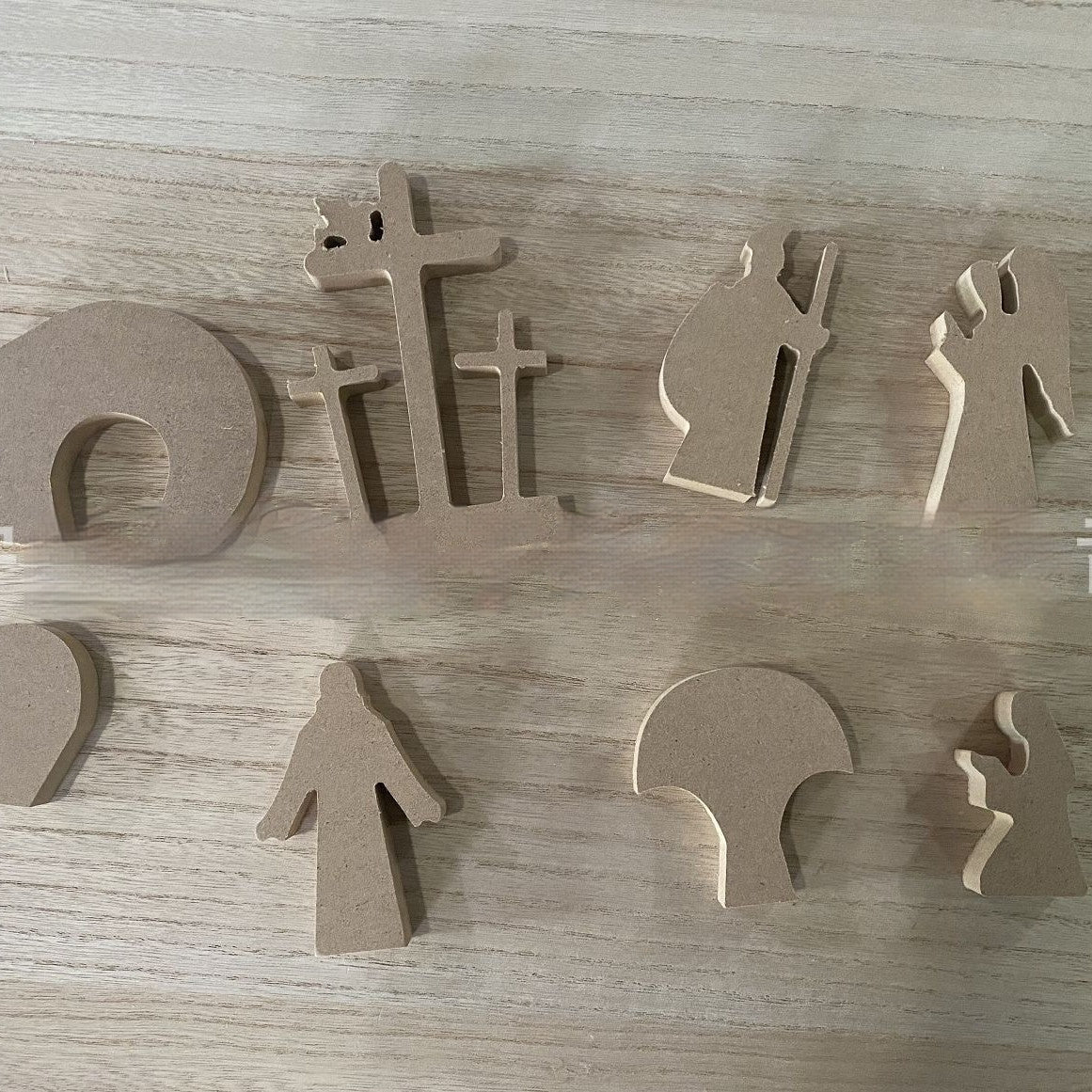 Easter Scene Wooden Decoration