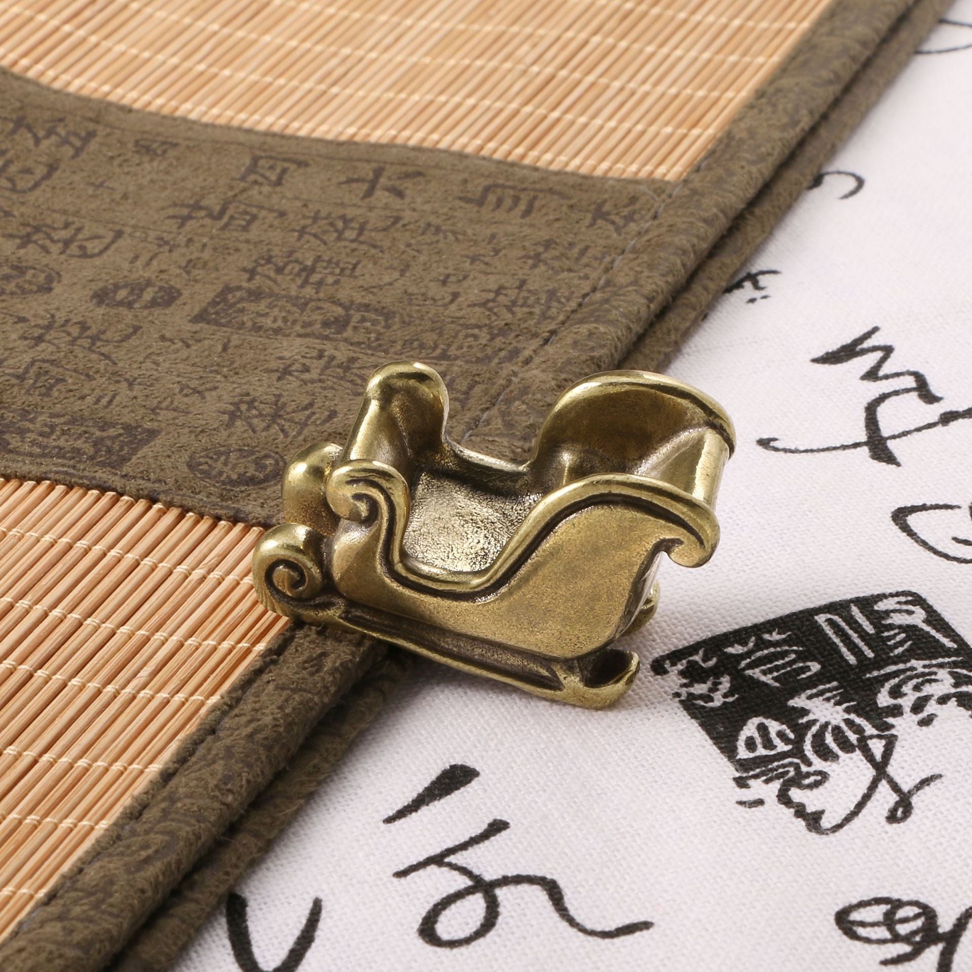 Christmas Sled Creative Antique Reproduction Distressed Ornaments Brass Crafts