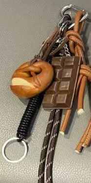 Bag Leather Sausage Dog Pendant Resin