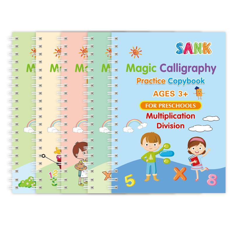 English Version Children's Pen Control Training Groove Calligraphy Practice Board
