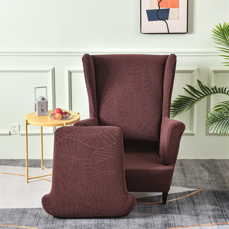 Pure Color Jacquard All-inclusive Chair Cover American Jiameng Cushion