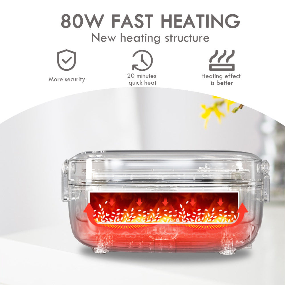 New Stainless Steel Liner Quick Plug Electric Heating For Home And Car Electric Lunch Box