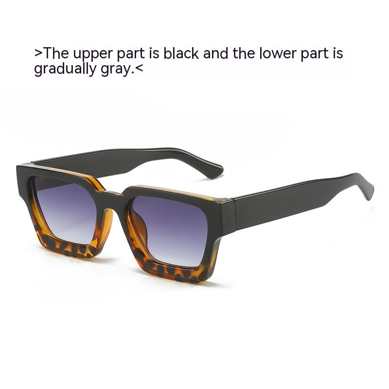 Minimalist And Versatile European And American Thick Frame Sunglasses