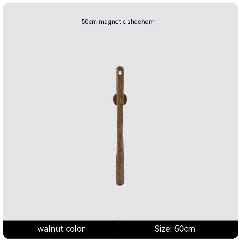 Household Lengthened Beech Magnetic Shoehorn