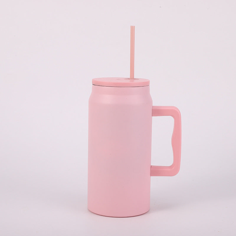 Portable Stainless Steel Large Capacity Vacuum Cup With Handle