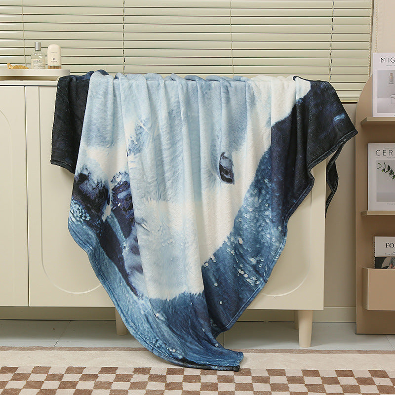 Baby Cartoon Air Conditioner Quilt Luminous Blanket Single Office Nap Flannel