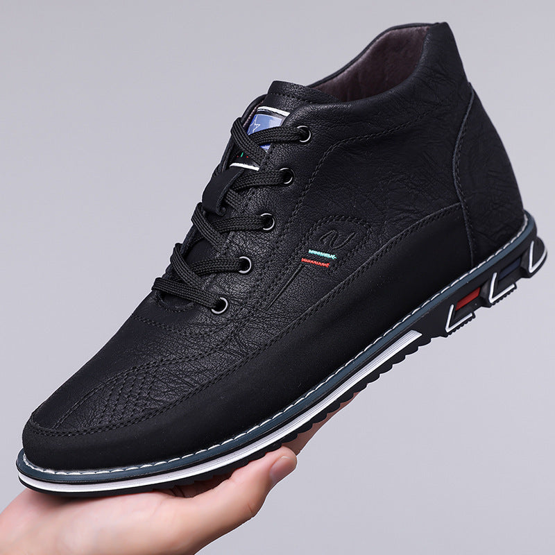 Men's High Top Shoes With Lace Up Martin Boots