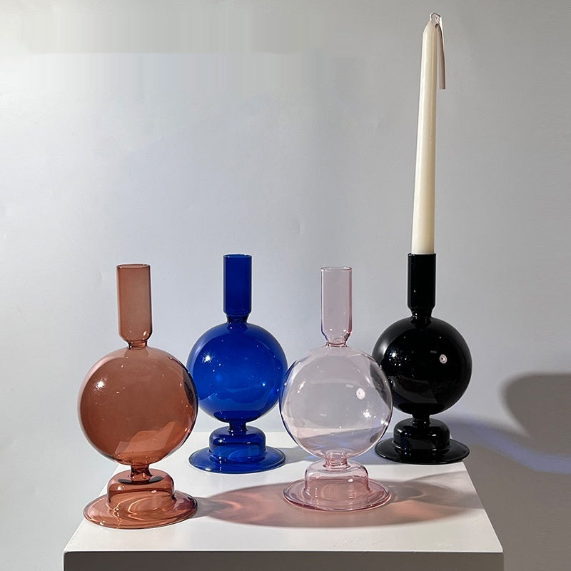 Modern Minimalist Creative Stained Glass Candlestick