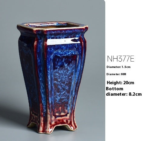 Household Green Plant Creative Jun Kiln Ceramic Flower Pot