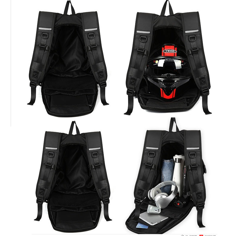 Waterproof Travel Bag Men's Riding Backpack Motorcycle Helmet Bag