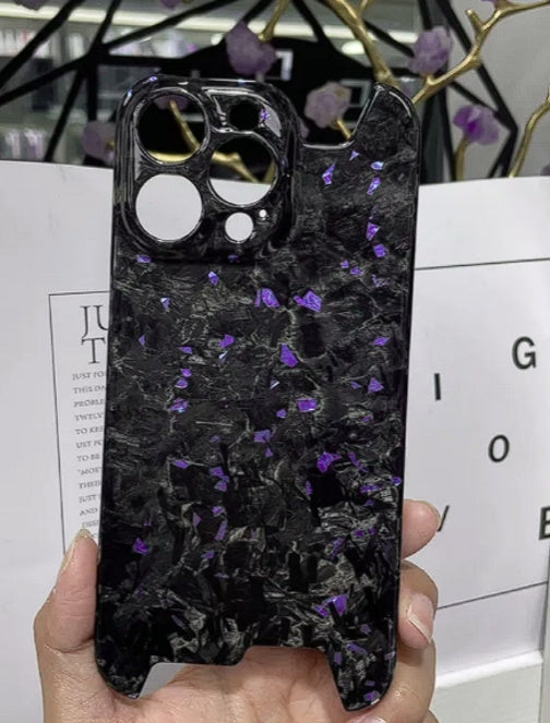 Forged Pattern Carbon Fiber Phone Shell