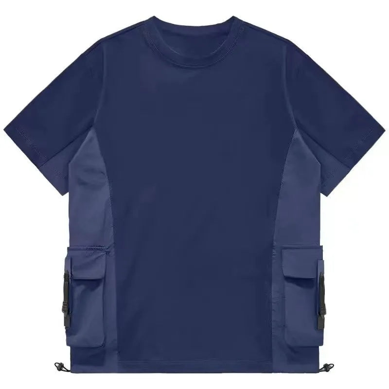 Functional Splicing Short-sleeved T-shirt