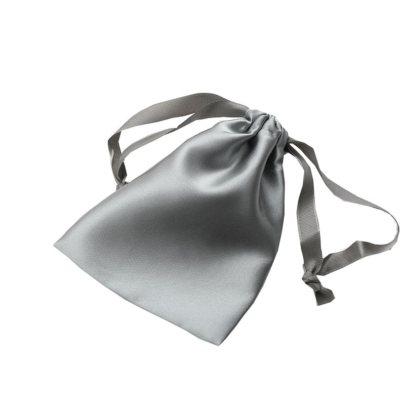 MOQ300 Customized Imitated Silk Fabric Cloth Bag