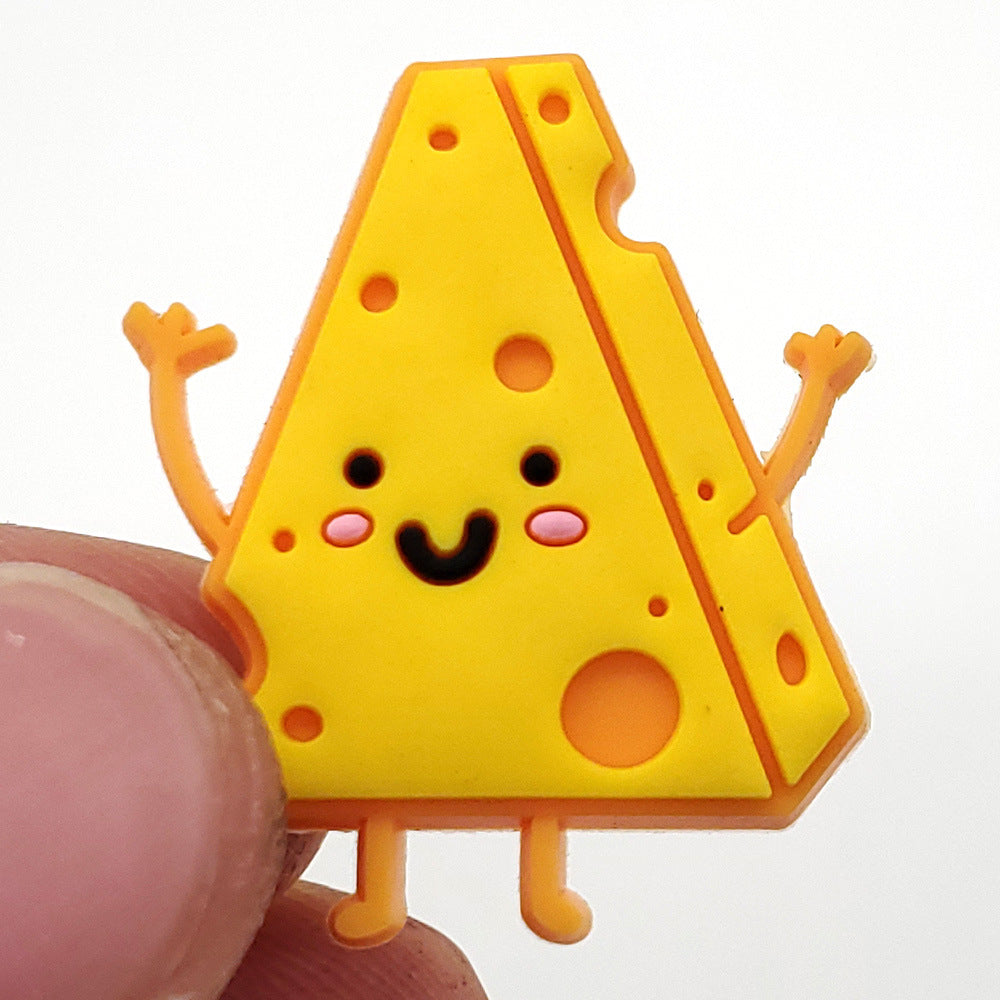 Cartoon Food Hole Shoes Shoe Ornament Shoe Buckle PVC Eva Sandals Decorative Accessories