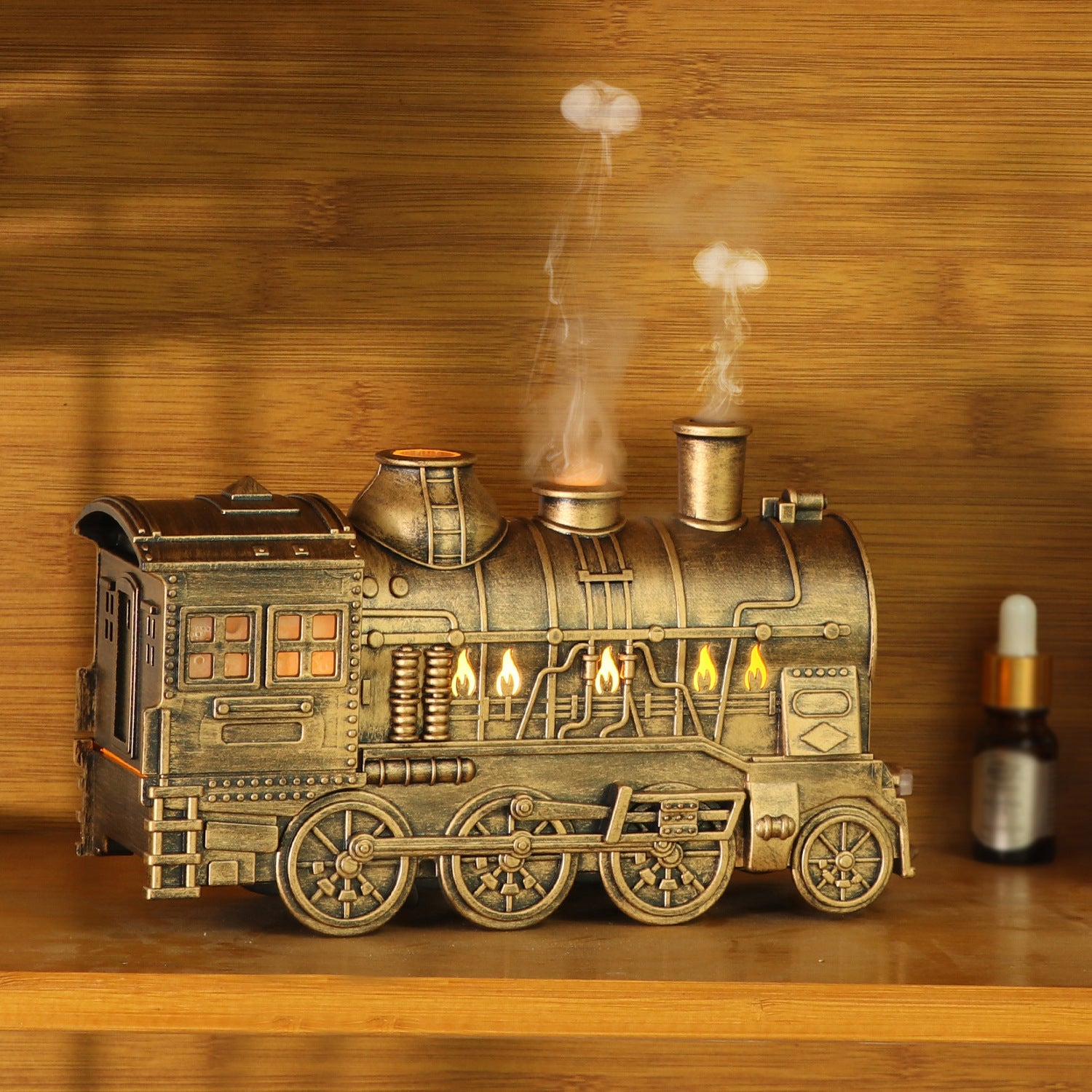 Home Retro Creative All-match Spray Spit Circle Small Train