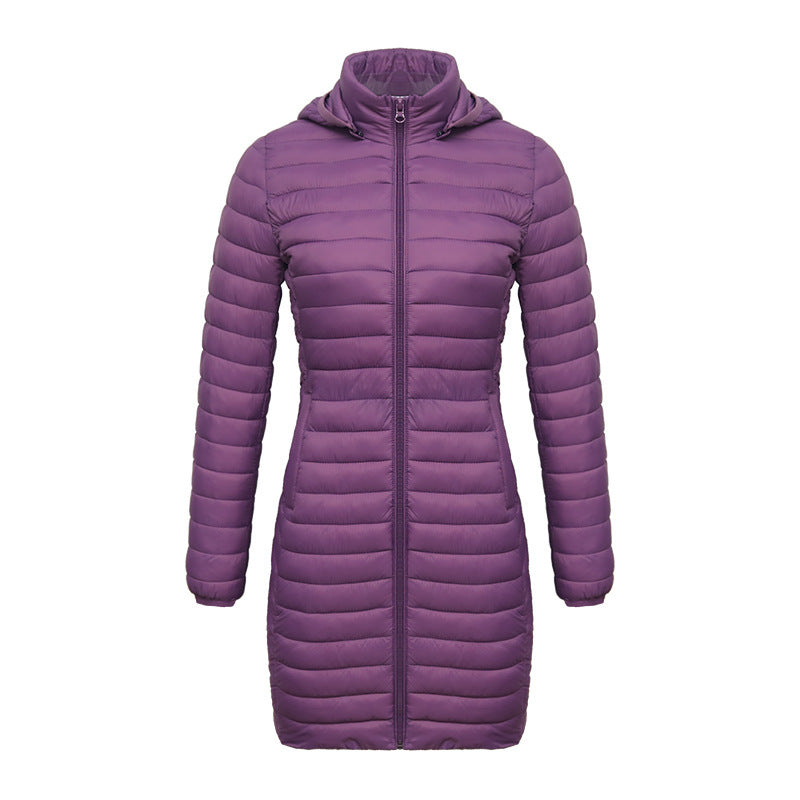 Women's Lightweight Mid-length Slim-fit Cotton-padded Jacket