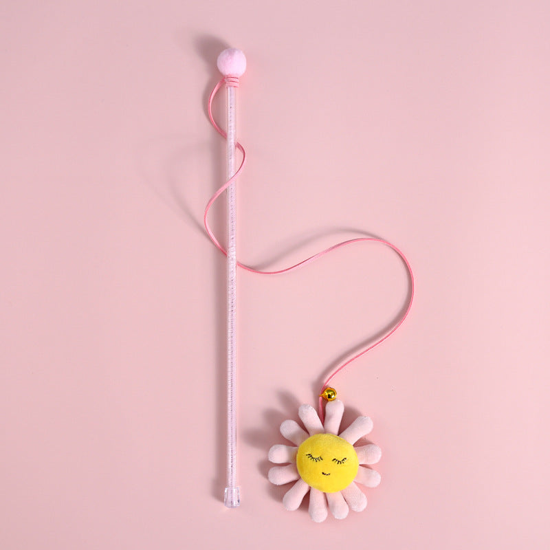 Cartoon Plush Bell Cat Teaser Interactive Sound Toy