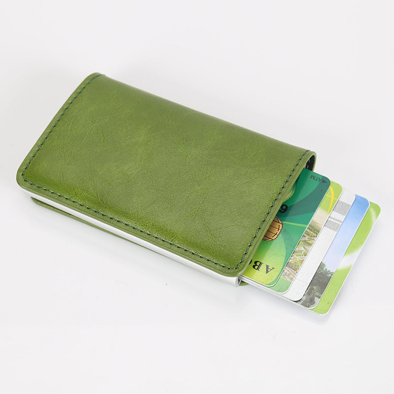 Metallic Aluminium Anti-theft Swiping Anti-magnetic RFID Wallet Card Holder