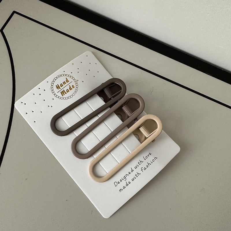 Coffee Color Series Barrettes Combination Retro Temperament