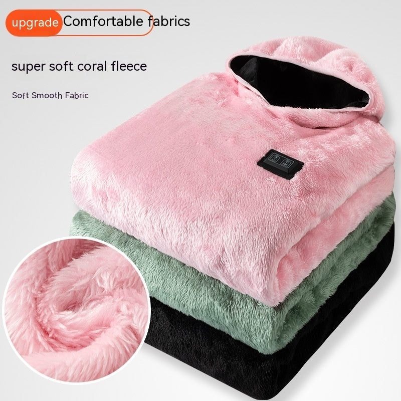 Men's And Women's Fashion Smart Heating Cotton-padded Coat Warm Jacket