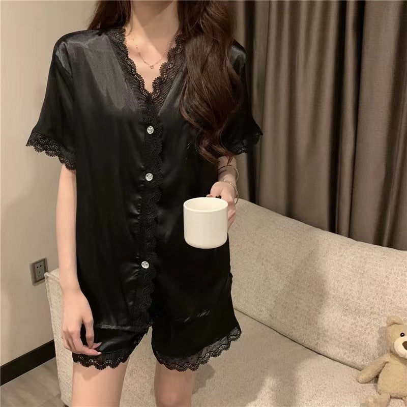 High-grade Ins Style Cute Short Sleeve Homewear Suit