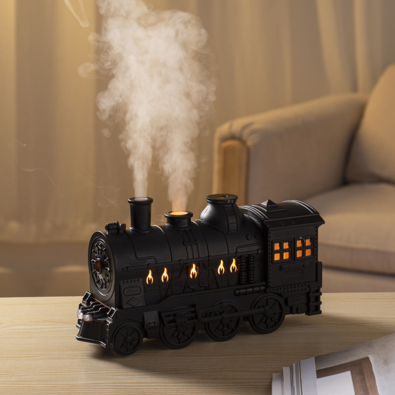 Home Retro Creative All-match Spray Spit Circle Small Train