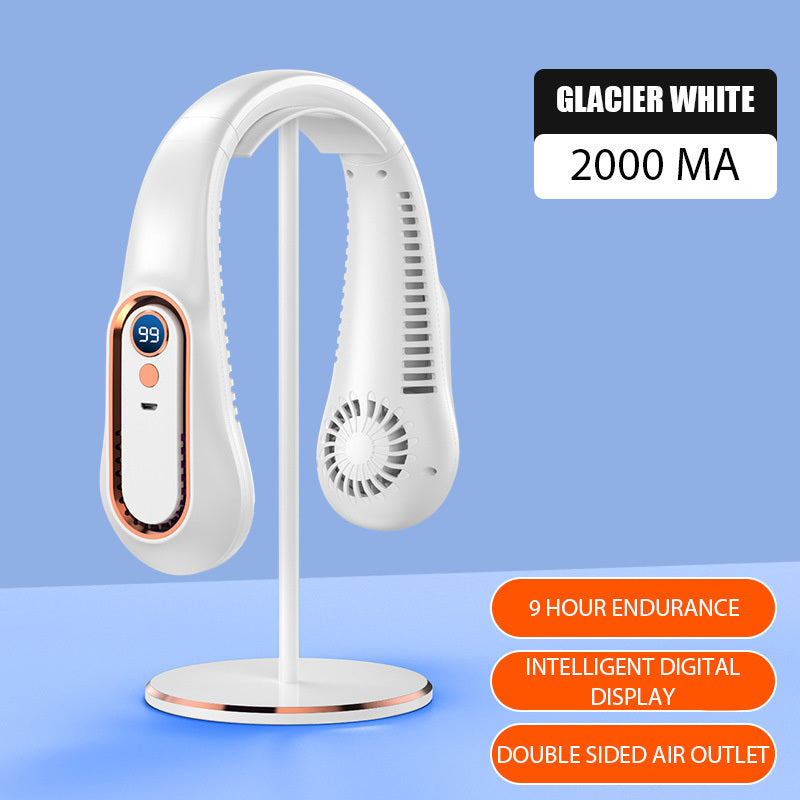 Portable Silent Outdoor Mini Leafless Hanging Fan