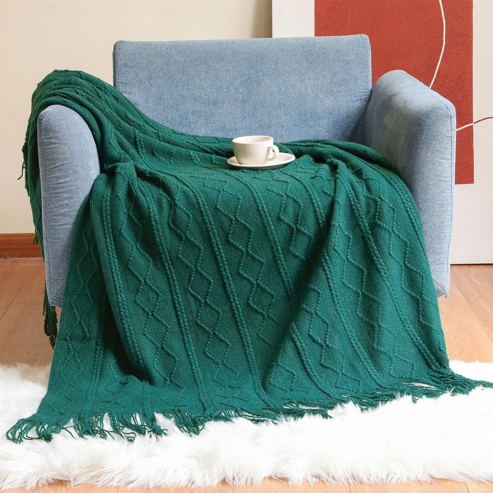 Knitted Blanket Nap Sofa Cover Blanket