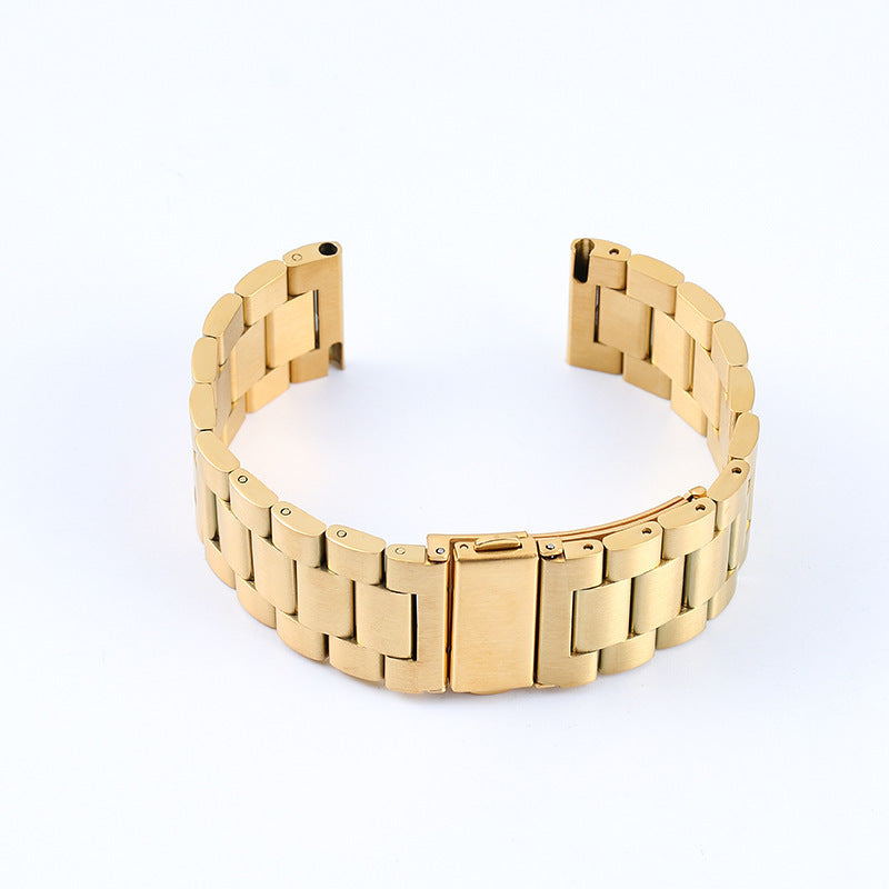 Fashion Simple Stainless Steel Leather Strap