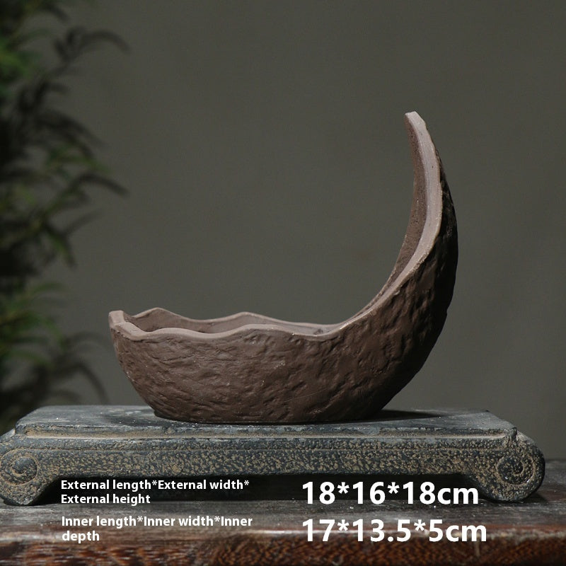 Purple Clay Flower Pot Southern Barbarian Alien Creativity