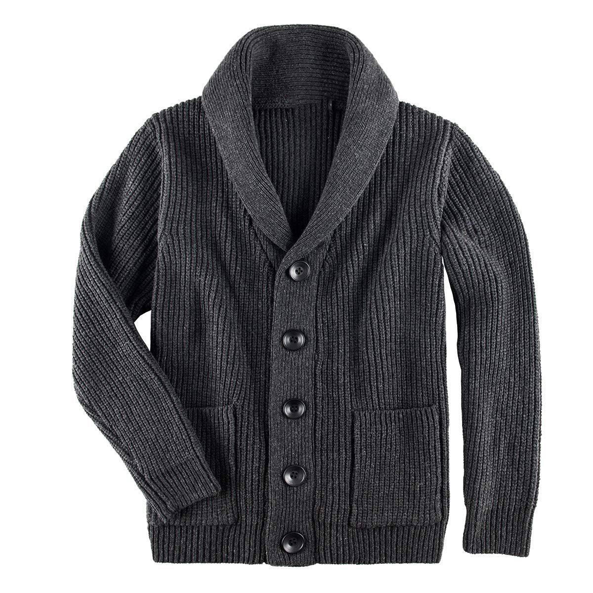 Fashion Men's High Neck Single-Breasted Sweater
