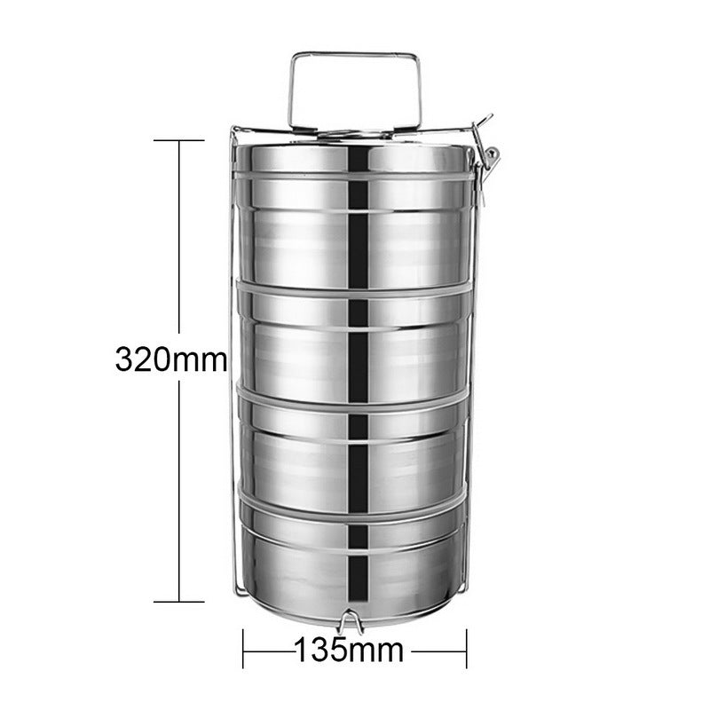 Multi-layer stainless steel lunch box