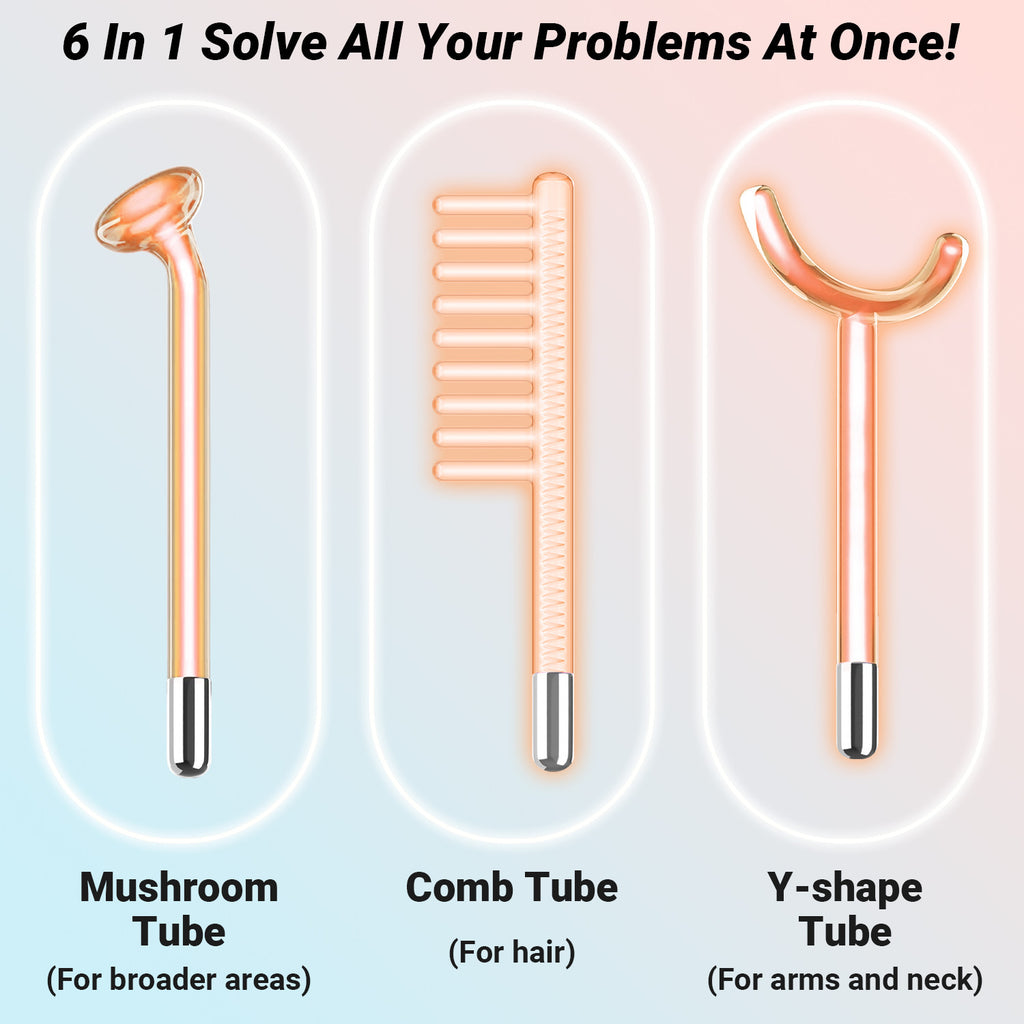 Household High-frequency Eutic Appliance Beauty Instrument Six-piece Set