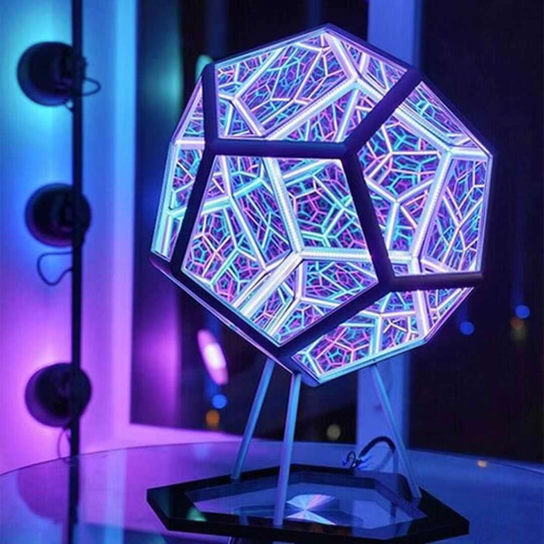 Dodecahedron Color Art Lamp Decorative Lights Colorful Housewarming Gift Durable Home Decoration Novelty Lamp