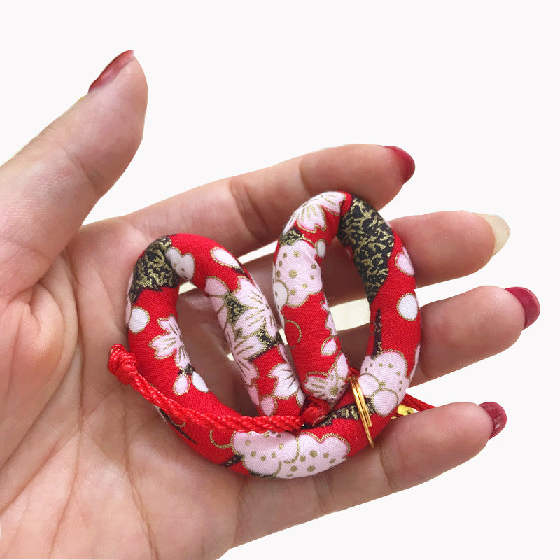 Japanese style pet cat and dog collar necklace