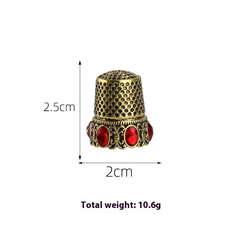 Retro Diamonds Thimble Awl Syringe