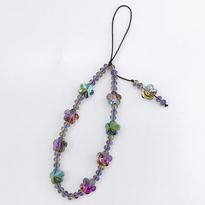 DIY Beaded Stone Gem Butterfly Mobile Phone Chain
