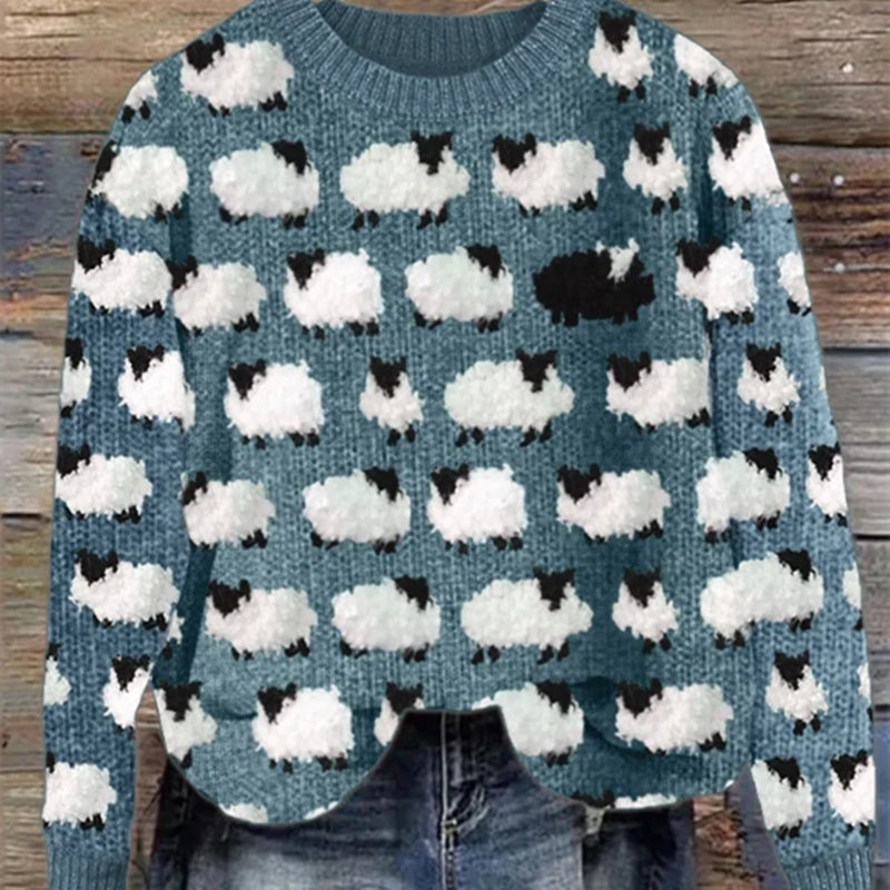 European And American Autumn Women's 3D Sweater Coat