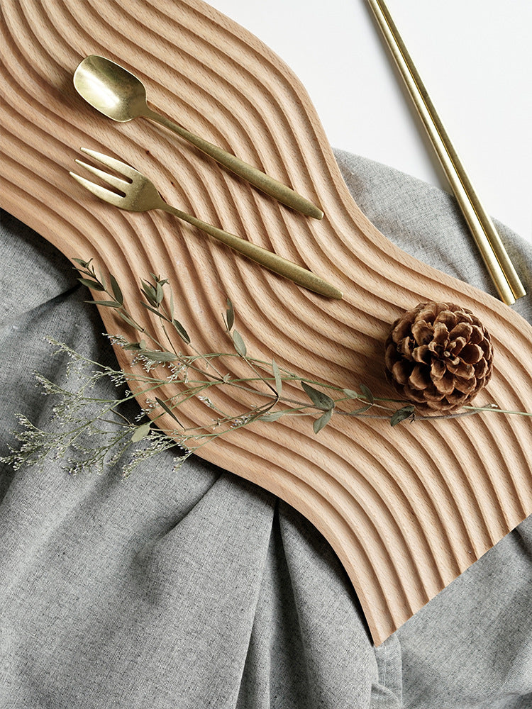 Breakfast Plate Bread Board Log Creative Curved Fruit Cake Tray