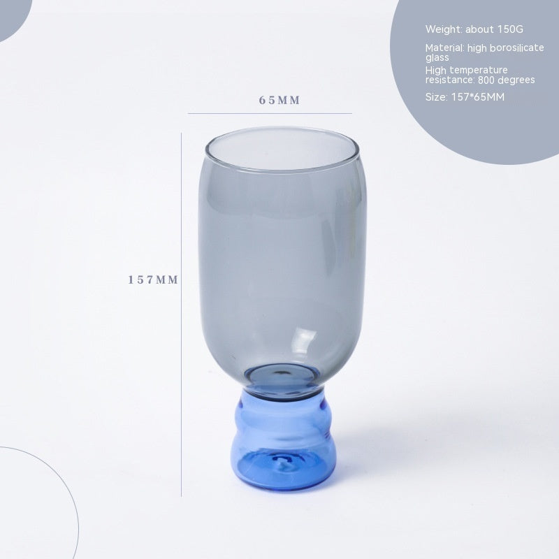 Contrast Color Colorful Glass Borosilicate High Temperature Resistant Household Windshield Washer Fluid Cup Wholesale