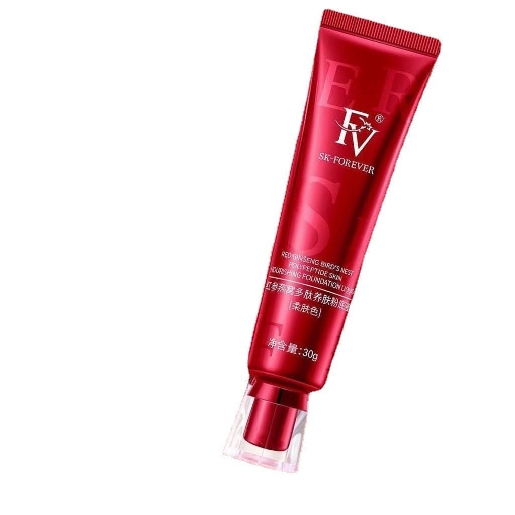 Skin Care Red Diamond Plant Long-lasting Concealer Moisturizing Liquid Foundation
