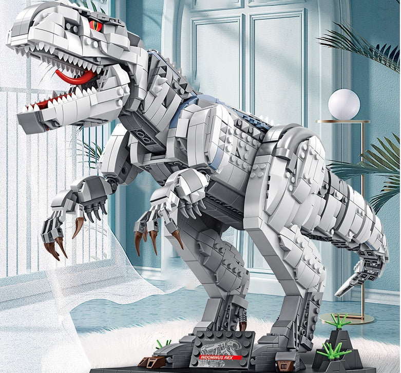 Dinosaur building blocks assembled toy boy high difficulty huge Tyrannosaurus rex children puzzle 6 birthday gift 10 years old