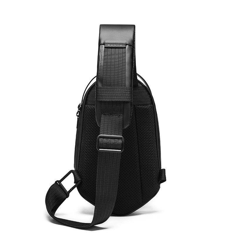 Hard shell polyhedron fashionable men's bag