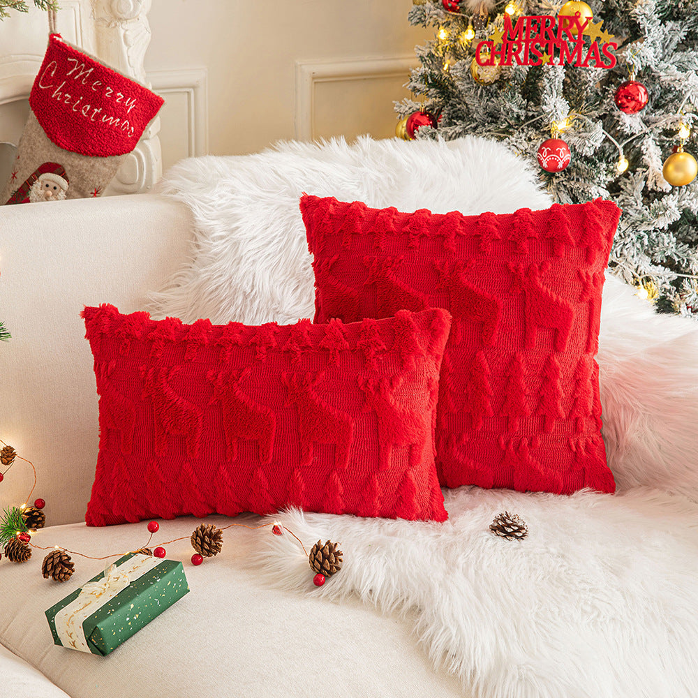 Christmas Party Decorative Back Cushion Cover