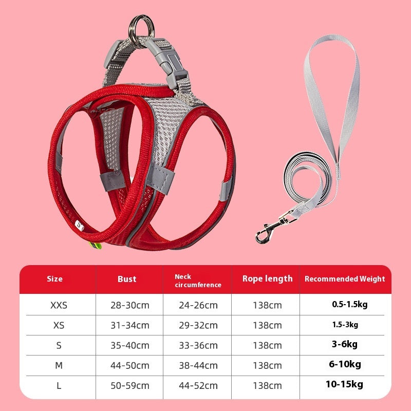 Pet Dog Vest Type Leash Reflective Harness