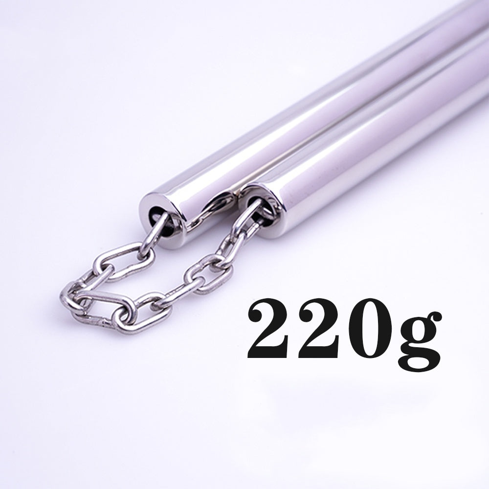 Stainless Steel Flat Head 22 Diameter Performance Training Fancy Practice Nunchaku