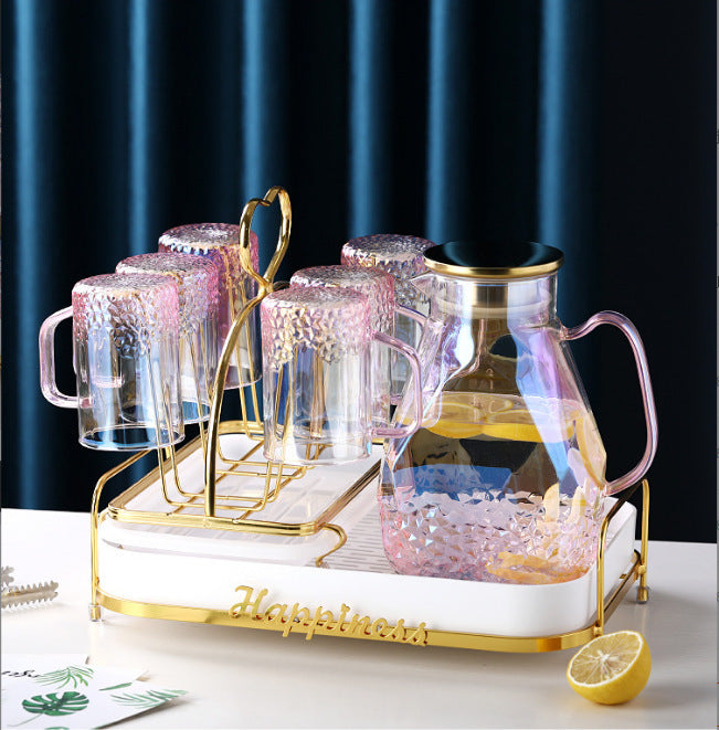 Household Thick Glass Cold Water Pot Set