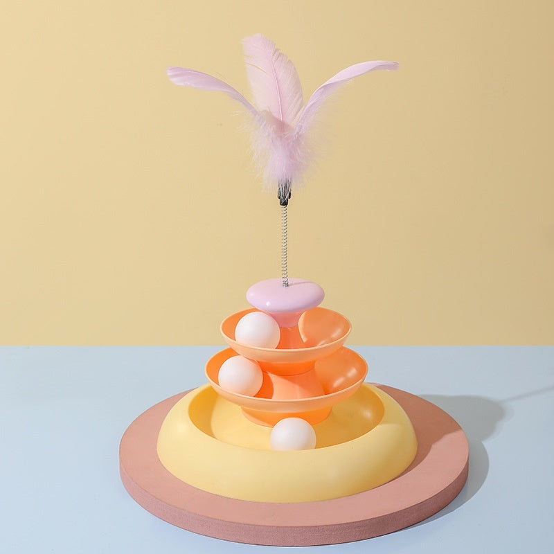 Cat Toy Self-Hi Relieving Stuffy Cat Turntable