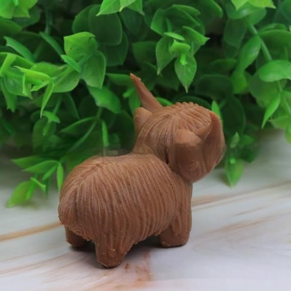 Creative Home Animal Highland Cow Ornaments Decorations