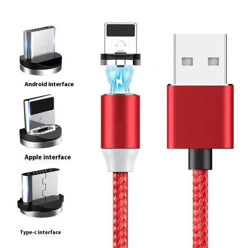 Magnetic Three-in-one Fast Charge Data Cable